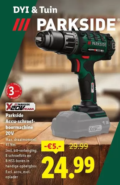 max - Accu-schroef boormachine 20V