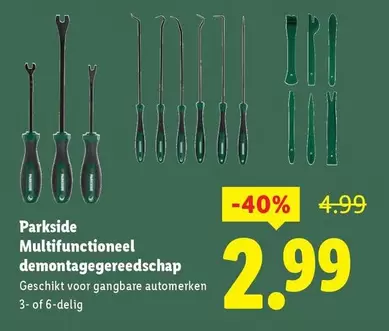 Multifunctioneel demontagegereedschap