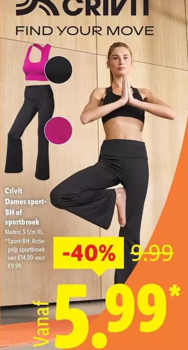 BH - Dames sport-Haf sportbroek