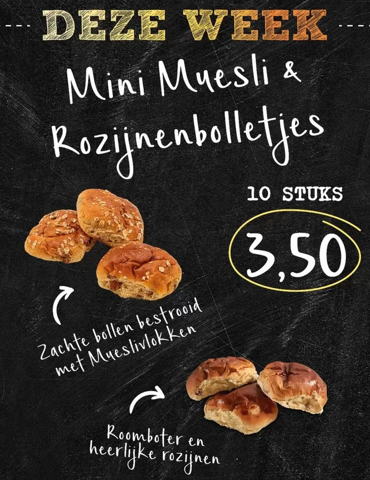 Mini Muesli & Rozijnenbolletjes