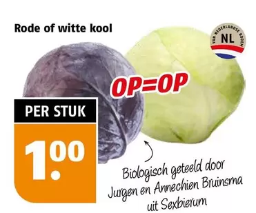 Rode of witte kool