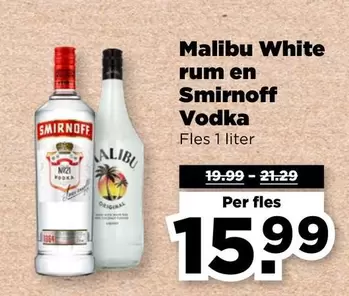Smirnoff - White rum en Vodka