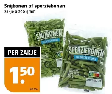 Snijbonen of sperziebonen