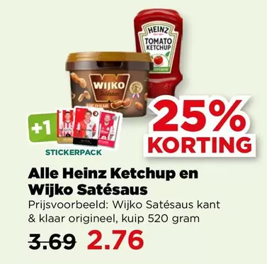 Heinz -  Ketchup en Wijko Satésaus