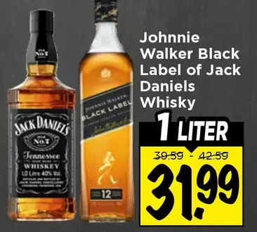 Johnnie Walker - Black Label of Jack Daniels Whisky