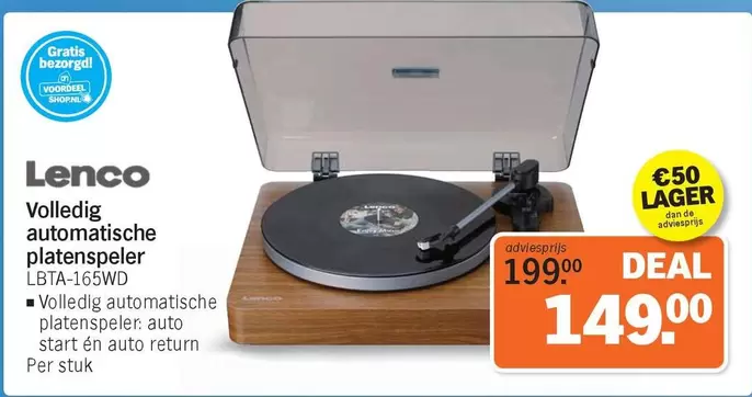 De - Volledig automatische platenspeler LBTA-165WD