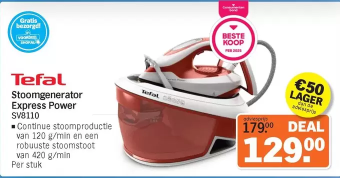 Tefal - Stoomgenerator Express Power SV8110