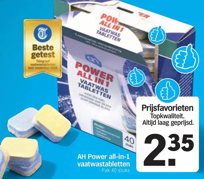 Ah - Power all-in-1 vaatwastabletten