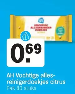 Ah - Vochtige allesreinigingsdoekjes citrus