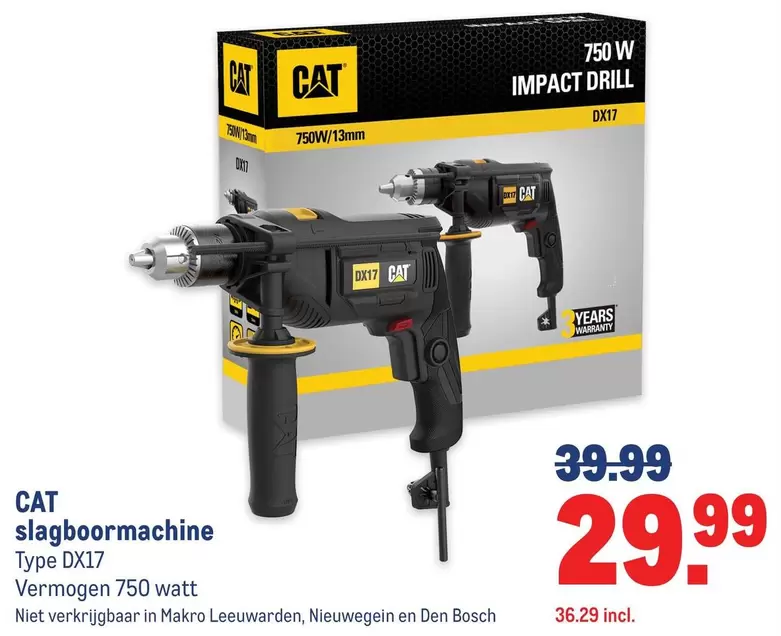 CAT - slagboormachine Type DX17