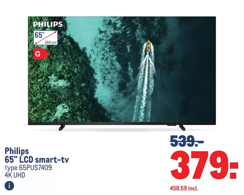 Philips - 65" LCD smart-tv