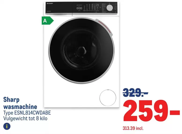 wasmachine Type ESNL814CWDABE
