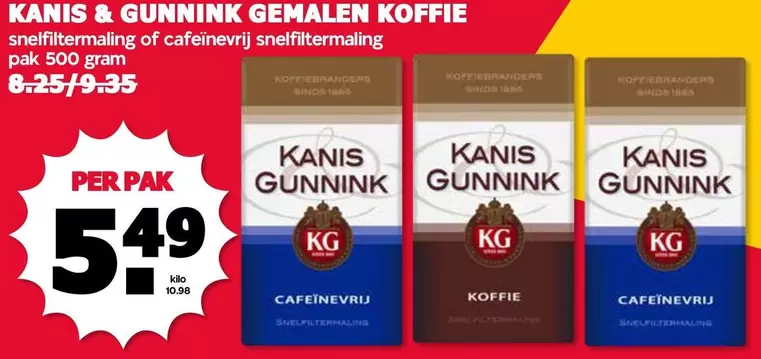 GEMALEN KOFFIE