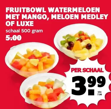 FRUITBOWL WATERMELOEN MET MANGO, MELOEN MEDLEY OF LUXE