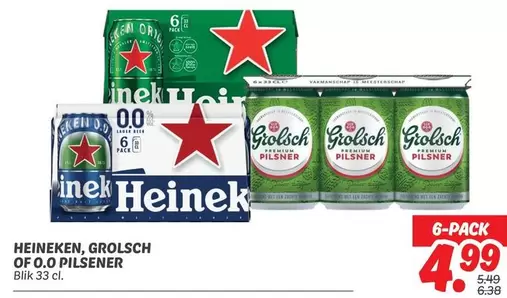 Heineken - GROLSCH OF 0.0 PILSENER