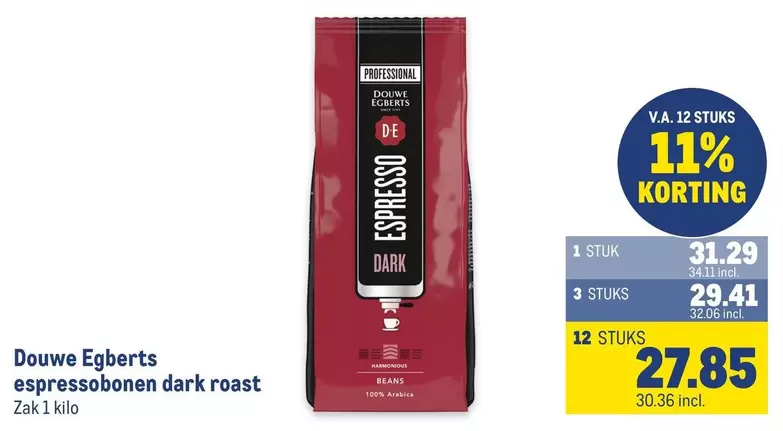 Douwe Egberts - Espressobonen Dark Roast