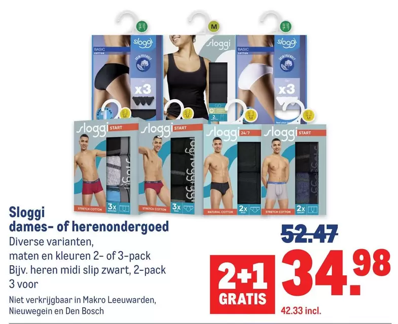 start - dames- of herenondergoed