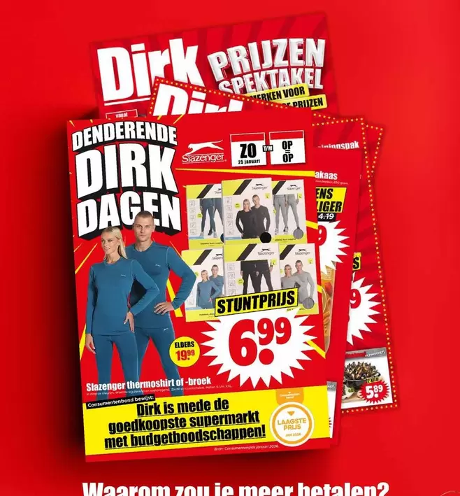 De - Slazenger thermashirt of broek