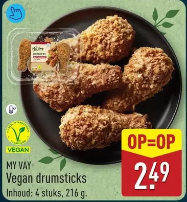 Label - Vegan drumsticks