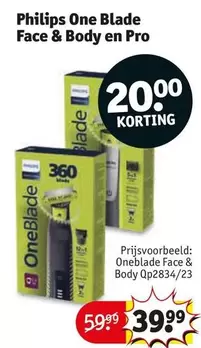 Philips - One Blade Face & Body en Pro
