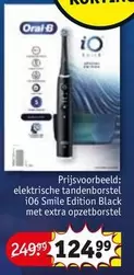 Oral-B - elektrische tandenborstel iO6 Smile Edition Black met extra opzetborstel