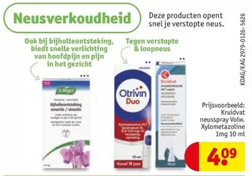 Duo - Neusspray Volw. Xylometazoline 1mg 10 ml