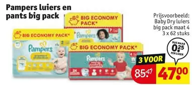 Pampers -  luiers en pants big pack