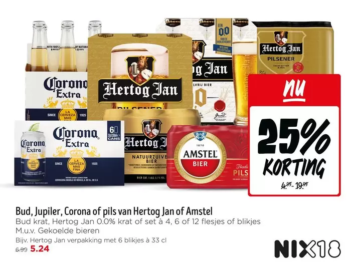 Corona - Bud, Jupiler, of pils