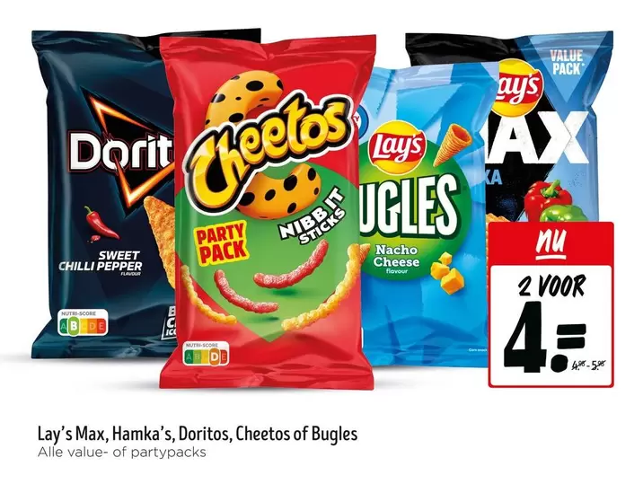 Lay's - Max, Hamka's, Doritos, Cheetos of Bugles