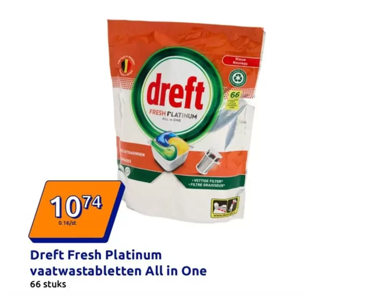 one - Fresh Platinum vaatwastabletten All in One