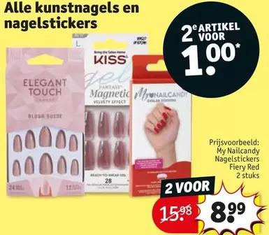 RED - Kunstnagels En Nagelstickers