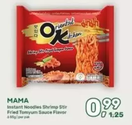 Instant Noodles Shrimp Stir Fried Tomyum Sauce Flavor