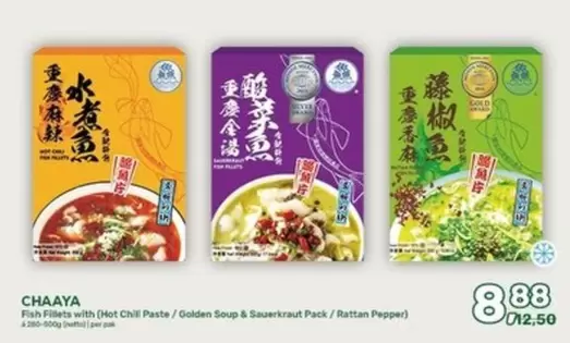 Pepper - Fish Fillets with (Hot Chili Paste / Golden Soup & Sauerkraut Pack / Rattan )