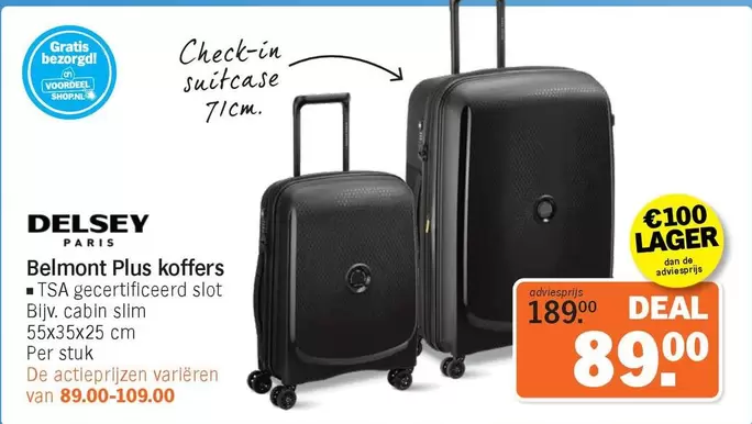 De - Belmont Plus koffers