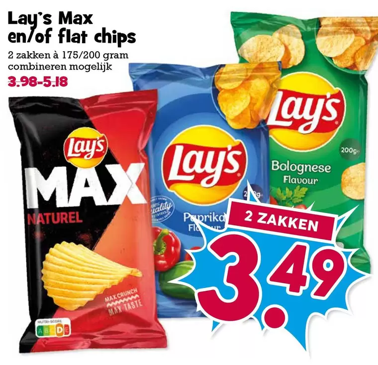 Lay's - Max en/of flat chips