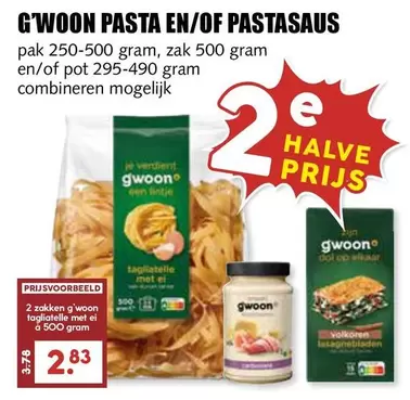 Op - PASTA EN/OF PASTASAUS