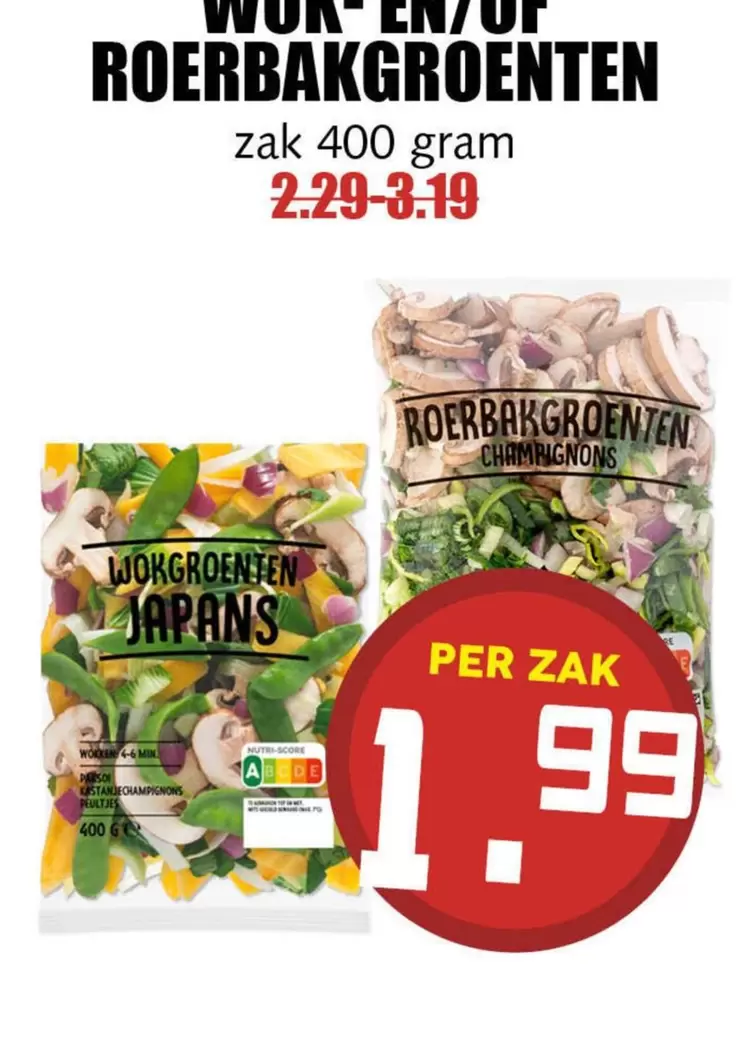 WOK- EN/OF ROERBAKGROENTEN