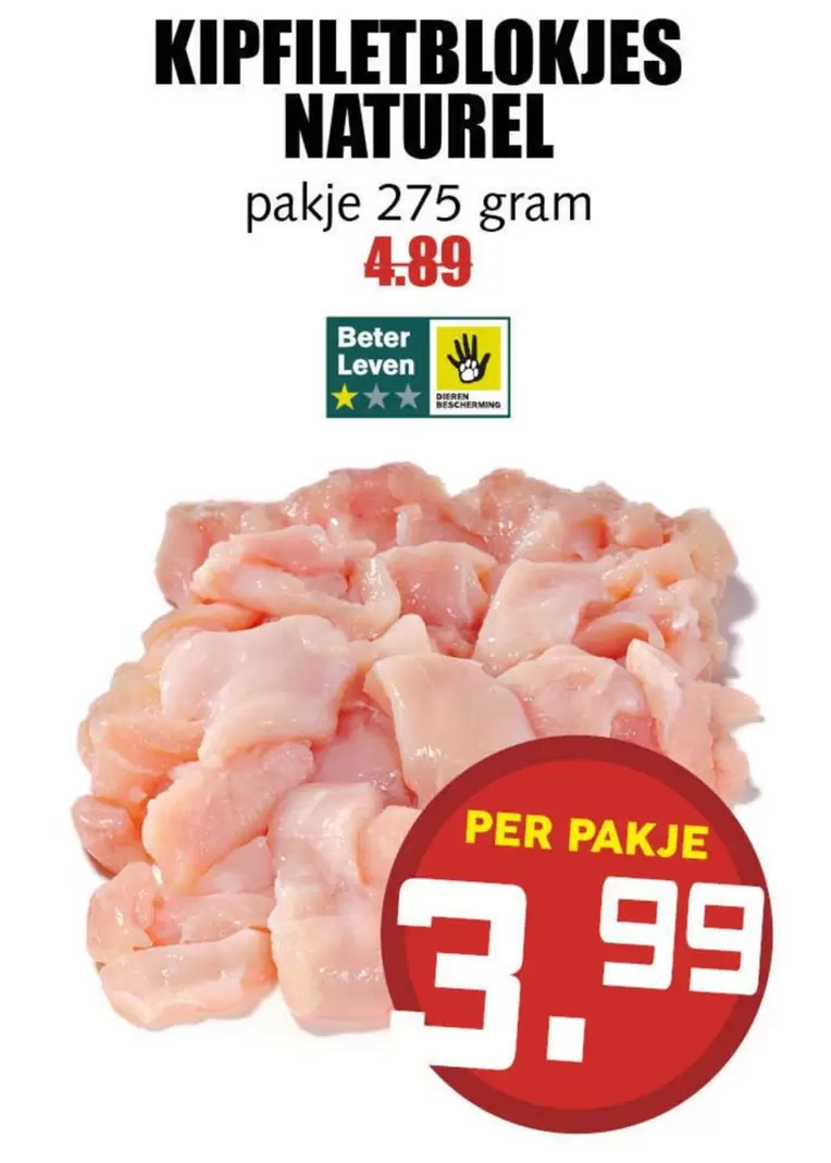 KIPFILETBLOKJES NATUREL