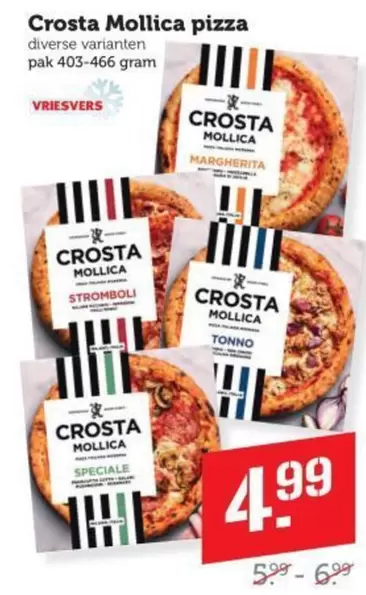 Crosta Mollica pizza