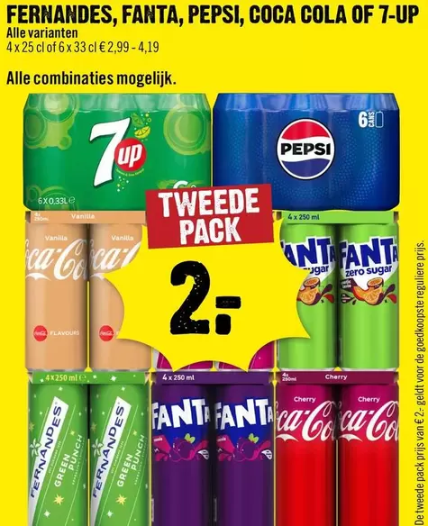 Coca-Cola - FERNANDES, FANTA, PEPSI, COCA COLA OF 7-UP