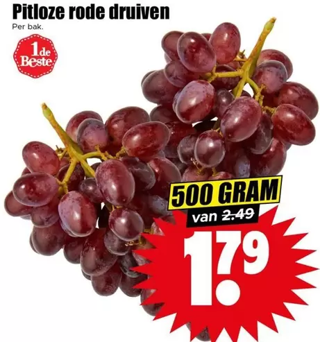 Pitloze rode druiven