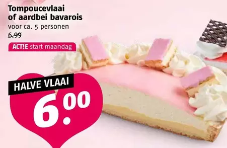 start - Tompoucevlaai of aardbei bavarois