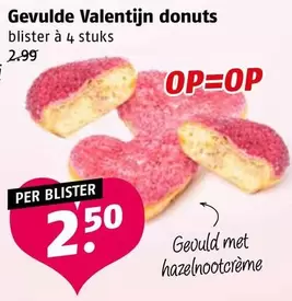 Donuts - Gevulde Valentijn donuts
