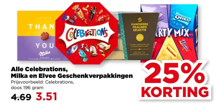 Milka - Celebrations,  en Elvee Geschenkverpakkingen