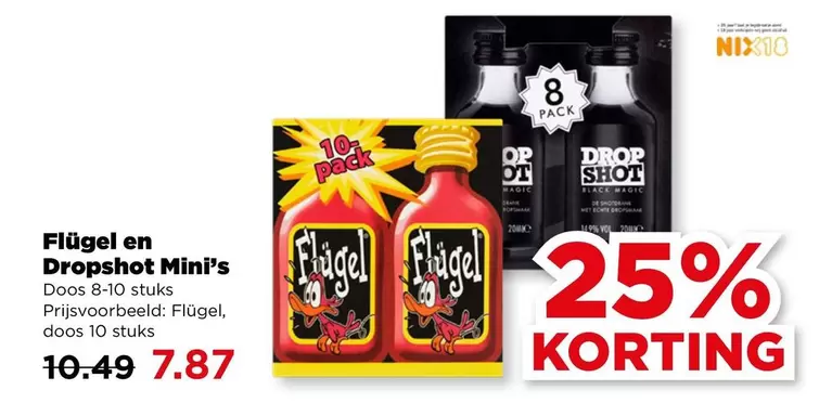 Op - Flügel en Dropshot Mini's