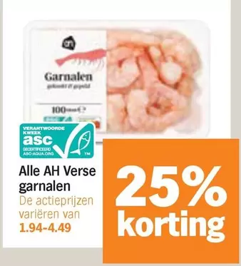 De - AH Verse garnalen