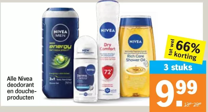 Nivea - deodorant en douche-producten