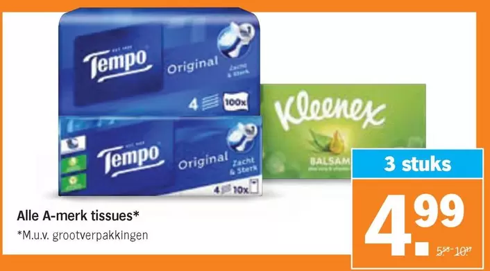 Kleenex - A-merk tissues