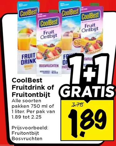 Fruitdrink of Fruitontbijt