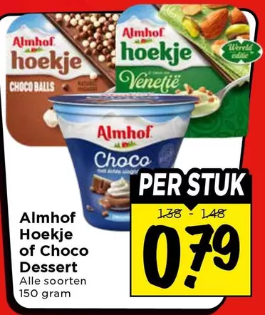 Hoekje of Choco Dessert
